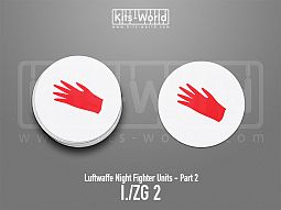 Kitsworld SAV Sticker - Luftwaffe Night Fighters - I./ZG 2 